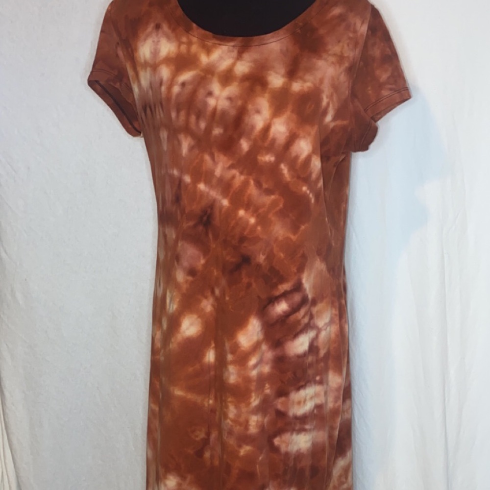 Reverse tie dye tshirt dress large